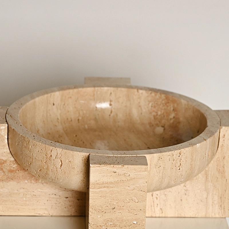Vintage travertine stone troy